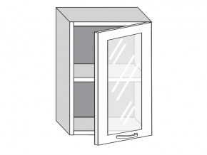 1.50.3 Шкаф настенный (h=720) на 500мм с 1-ой стекл. дверцей в Губкинском - gubkinskij.magazinmebel.ru | фото