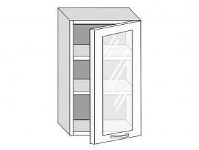 19.50.3 Шкаф настенный (h=913) на 500мм с 1-ой стекл. дверцей в Губкинском - gubkinskij.magazinmebel.ru | фото