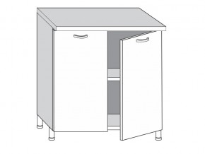 2.80.2 Шкаф-стол на 800мм с 2-мя дверцами в Губкинском - gubkinskij.magazinmebel.ru | фото