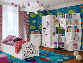 Детская комната Юниор-2 Принцесса в Губкинском - gubkinskij.magazinmebel.ru | фото