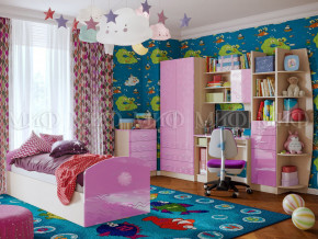 Детская комната Юниор-2 Сиреневый металлик в Губкинском - gubkinskij.magazinmebel.ru | фото