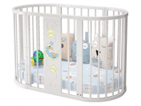 Детская кроватка белая Эстель в Губкинском - gubkinskij.magazinmebel.ru | фото