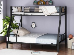 Двухъярусная кровать Гранада-1 140 черный в Губкинском - gubkinskij.magazinmebel.ru | фото