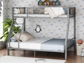 Двухъярусная кровать Гранада-1 140 Серая в Губкинском - gubkinskij.magazinmebel.ru | фото