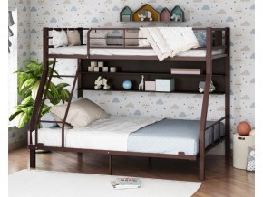 Двухъярусная кровать Гранада-1П 140 коричневый в Губкинском - gubkinskij.magazinmebel.ru | фото