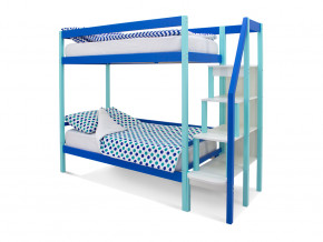 Двухъярусная кровать Svogen мятно-синий в Губкинском - gubkinskij.magazinmebel.ru | фото - изображение 1