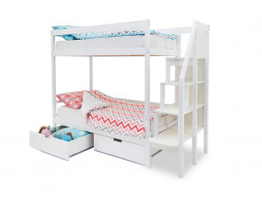Двухъярусная кровать Svogen с ящиками белый в Губкинском - gubkinskij.magazinmebel.ru | фото - изображение 2