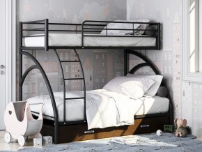 Двухъярусная кровать Виньола-2 Я черный в Губкинском - gubkinskij.magazinmebel.ru | фото