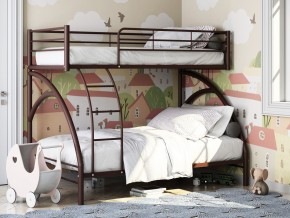 Двухъярусная кровать Виньола 2 Коричневая в Губкинском - gubkinskij.magazinmebel.ru | фото