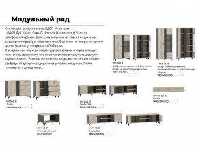 Гостиная Отис Дуб Крафт Серый/Антрацит в Губкинском - gubkinskij.magazinmebel.ru | фото - изображение 5