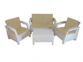 Комплект уличной мебели Yalta Premium Terrace Set белый в Губкинском - gubkinskij.magazinmebel.ru | фото
