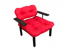 Кресло Дачное красная подушка в Губкинском - gubkinskij.magazinmebel.ru | фото