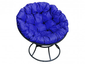 Кресло Папасан без ротанга синяя подушка в Губкинском - gubkinskij.magazinmebel.ru | фото