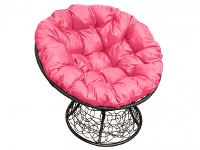 Кресло Папасан с ротангом розовая подушка в Губкинском - gubkinskij.magazinmebel.ru | фото
