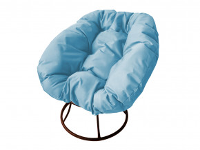Кресло Пончик без ротанга голубая подушка в Губкинском - gubkinskij.magazinmebel.ru | фото - изображение 1