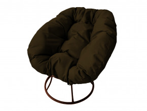 Кресло Пончик без ротанга коричневая подушка в Губкинском - gubkinskij.magazinmebel.ru | фото