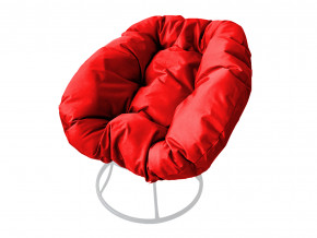 Кресло Пончик без ротанга красная подушка в Губкинском - gubkinskij.magazinmebel.ru | фото