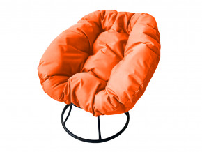 Кресло Пончик без ротанга оранжевая подушка в Губкинском - gubkinskij.magazinmebel.ru | фото