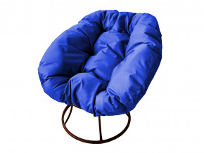 Кресло Пончик без ротанга синяя подушка в Губкинском - gubkinskij.magazinmebel.ru | фото - изображение 1