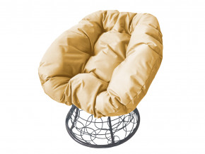 Кресло Пончик с ротангом бежевая подушка в Губкинском - gubkinskij.magazinmebel.ru | фото