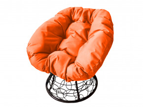 Кресло Пончик с ротангом оранжевая подушка в Губкинском - gubkinskij.magazinmebel.ru | фото - изображение 1