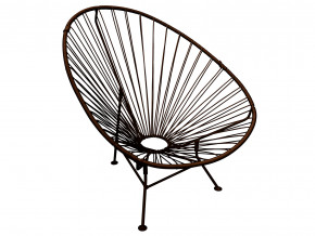 Кресло Ракушка с ротангом коричневый в Губкинском - gubkinskij.magazinmebel.ru | фото - изображение 1