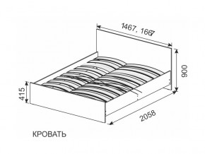 Кровать 1600х2000 ортопедическое основание в Губкинском - gubkinskij.magazinmebel.ru | фото