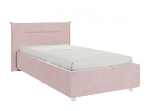 Кровать Альба 900 велюр нежно-розовый в Губкинском - gubkinskij.magazinmebel.ru | фото - изображение 1