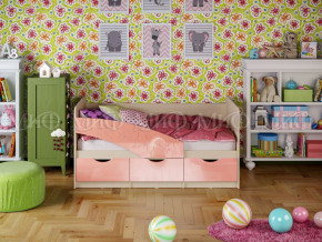Кровать Бабочки 1600 Розовый металлик в Губкинском - gubkinskij.magazinmebel.ru | фото