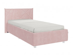 Кровать Бест 900 велюр нежно-розовый в Губкинском - gubkinskij.magazinmebel.ru | фото