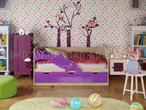 Кровать Дельфин-1 1800 Фиолетовый металлик в Губкинском - gubkinskij.magazinmebel.ru | фото