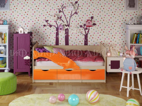 Кровать Дельфин-1 1800 Оранжевый металлик в Губкинском - gubkinskij.magazinmebel.ru | фото