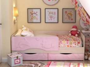 Кровать детская Алиса КР 812 розовая 1600 в Губкинском - gubkinskij.magazinmebel.ru | фото