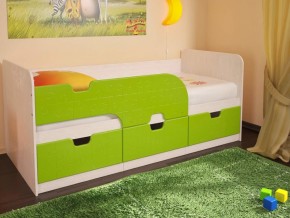 Кровать детская Минима лайм в Губкинском - gubkinskij.magazinmebel.ru | фото
