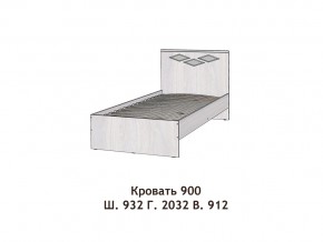 Кровать Диана 900 в Губкинском - gubkinskij.magazinmebel.ru | фото - изображение 2