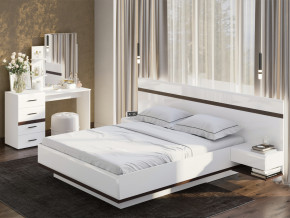 Кровать двойная Соло 1600 Белый в Губкинском - gubkinskij.magazinmebel.ru | фото - изображение 2