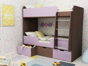 Кровать двухъярусная Малыш двойняшка бодега-ирис в Губкинском - gubkinskij.magazinmebel.ru | фото
