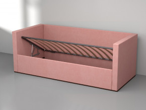 Кровать мягкая с подъёмным механизмом арт. 030 розовый в Губкинском - gubkinskij.magazinmebel.ru | фото - изображение 2