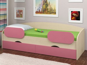 Кровать Соня 2 дуб молочный-розовый в Губкинском - gubkinskij.magazinmebel.ru | фото - изображение 2