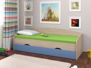 Кровать Соня 2 сонома-голубой в Губкинском - gubkinskij.magazinmebel.ru | фото