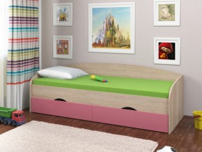 Кровать Соня 2 сонома-розовый в Губкинском - gubkinskij.magazinmebel.ru | фото
