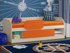 Кровать Соня 4 дуб молочный-оранжевый в Губкинском - gubkinskij.magazinmebel.ru | фото - изображение 3