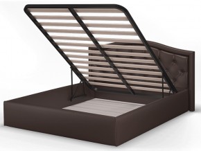 Кровать Стелла 1600 подъемная коричневая в Губкинском - gubkinskij.magazinmebel.ru | фото - изображение 2