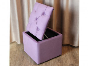Пуф с каретной стяжкой и ящиком для хранения фиолетовый в Губкинском - gubkinskij.magazinmebel.ru | фото - изображение 4
