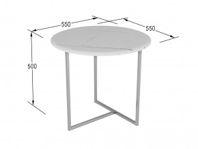 Стол журнальный Альбано белый мрамор в Губкинском - gubkinskij.magazinmebel.ru | фото - изображение 2