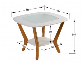 Стол журнальный Мельбурн Белый в Губкинском - gubkinskij.magazinmebel.ru | фото - изображение 2