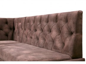 Угловой диван Призма со стяжкми коричневый со спальным местом в Губкинском - gubkinskij.magazinmebel.ru | фото - изображение 2