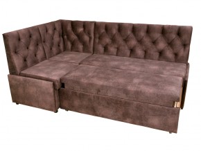 Угловой диван Призма со стяжкми коричневый со спальным местом в Губкинском - gubkinskij.magazinmebel.ru | фото - изображение 4